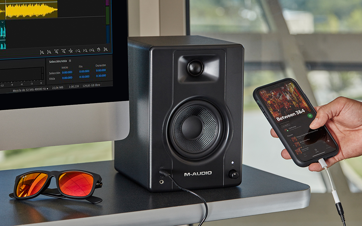 Dòng loa dễ dàng được kết nối M-audio Bx4 4.5 Inch - Loa Kiểm Âm