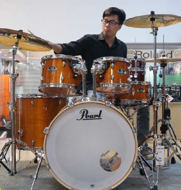 Bộ trống Jazz Pearl đáp ứng tốt nhu cầu học tập, biểu diễn