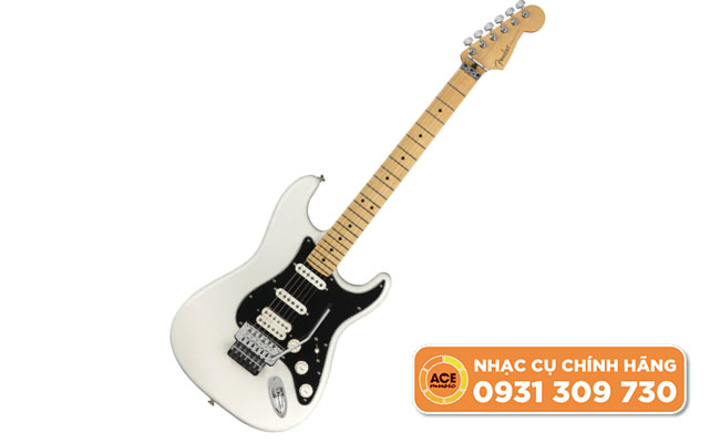 đàn Guitar Điện Fender Player Stratocaster Floyd Rose HSS Maple Poplar White