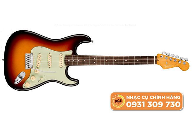 đàn Guitar Điện Fender American Ultra Stratocaster SSS Rosewood Ultraburst