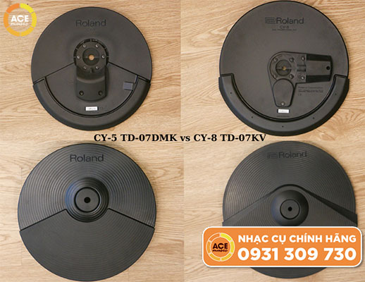 Cymbal CY-5 của trống điện tử Roland TD-07DMK vs CY-8 của TD-07KV