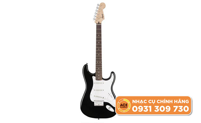 Đàn Guitar Điện Squier Bullet Stratocaster SSS HT Indian Laurel Black