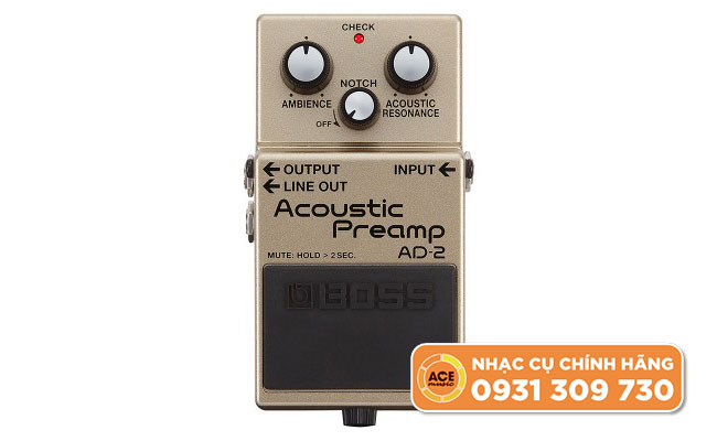 Roland Boss Hiệu ứng Guitar Điện Acoustic Preamp AD-2