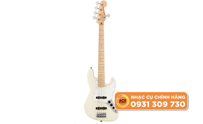 Guitar J Bass Squier Affinity SS V strings Maple Olympic White Đàn Guitar J Bass Squier Affinity Ss V Strings Maple Olympic White (1)