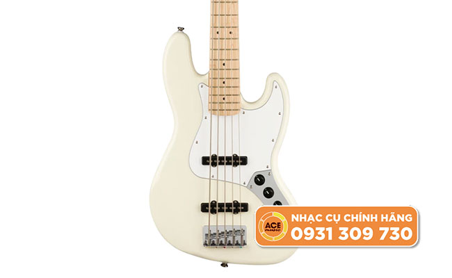 Guitar J Bass Squier Affinity SS V strings Maple Olympic White Đàn Guitar J Bass Squier Affinity Ss V Strings Maple Olympic White (2)