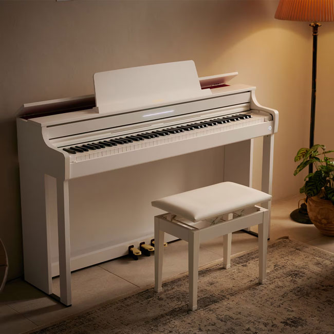 Đàn Piano điện Casio Ap-550we Màu Trắng